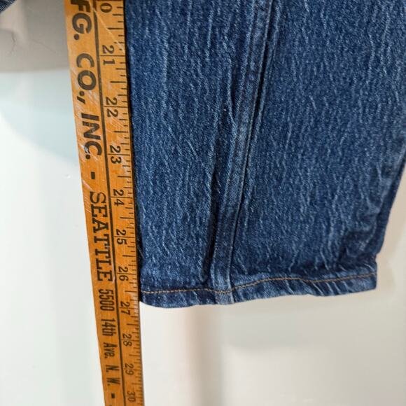 Madewell The Perfect Vintage Straight Jean Yoked Seamed Blue Denim 28 - Picture 7 of 10